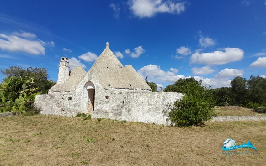 Bellissimo trullo con lamia in posizione panoramica immersa nella campagna della Valle d’Itria