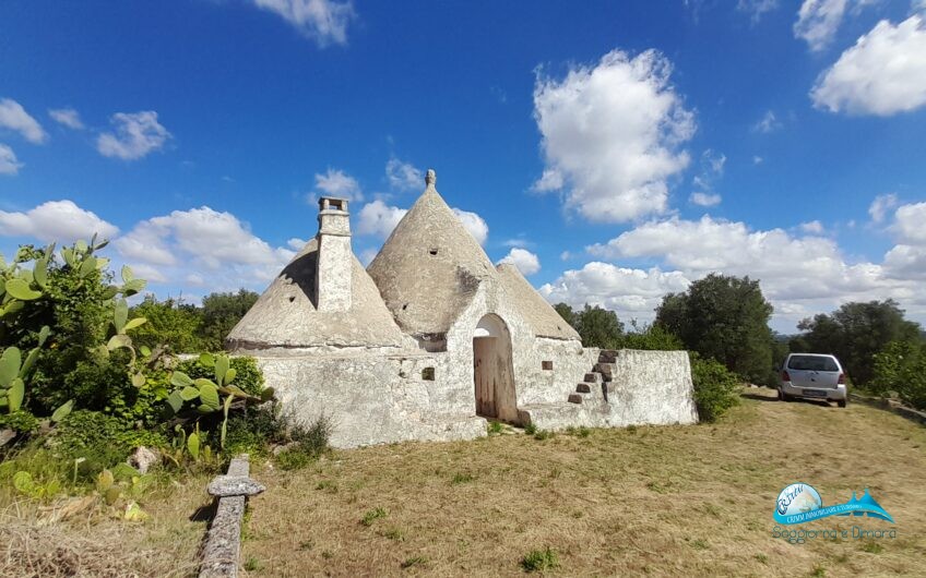 Bellissimo trullo con lamia in posizione panoramica immersa nella campagna della Valle d’Itria